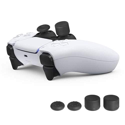 Dobe PS5 PS4 Controller Thumb grips Analog extender Sweat Free 100% Silicone Precision Raised Antislip Rubber Analog Stick Grips