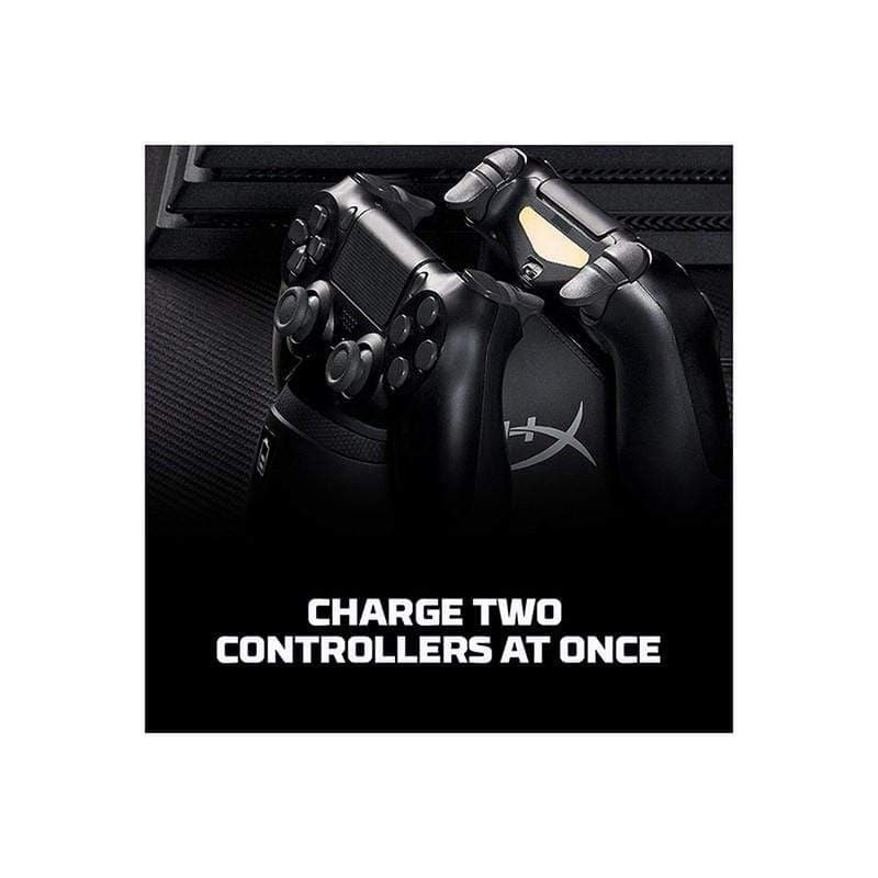 HyperX Chargeplay Duo, Controller Charging Station for PS4, Charges Two DUALSHOCK 4 Controllers Via The Ext Port, (HX-CPDU-G)