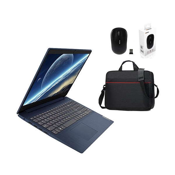 Lenovo IP1-82QD008PDP Core I5-1235U 8GB DDR4, 512GB NVMe, Intel Iris Xe, 15.6" FHD Display, EN/AR keyboard + Free Carrying Case + Free Wireless Mouse