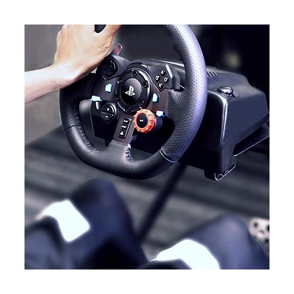 Logitech G29 Driving Force Racing Wheel and Floor Pedals, Real Force Feedback, Stainless Steel Paddle Shifters, Leather Steering Wheel Cover, Adjustable Floor Pedals, PS4/PS3/PC/Mac