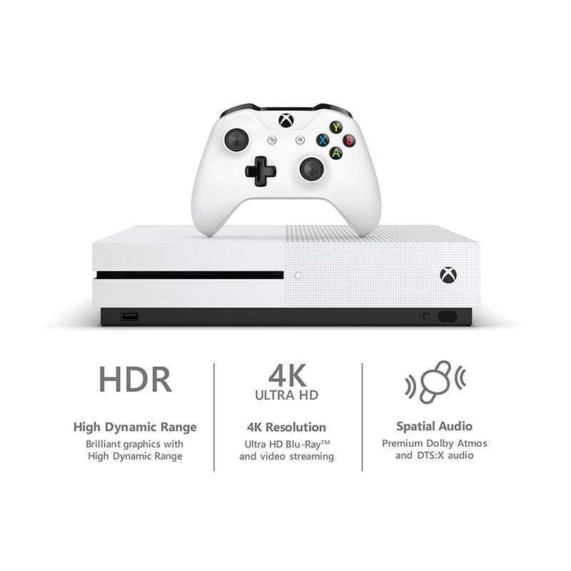 Microsoft Xbox One S 1TB Console, White
