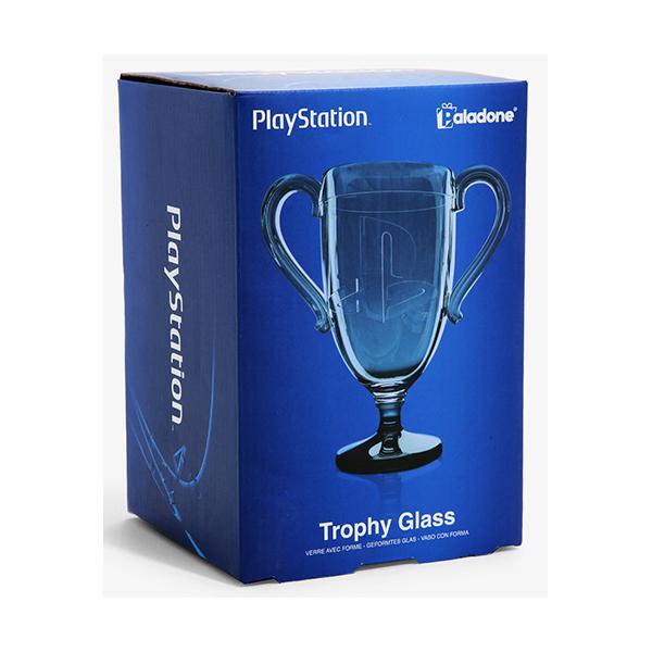 Paladone PlayStation Trophy Shaped Drinking Glass with PlayStation Icons