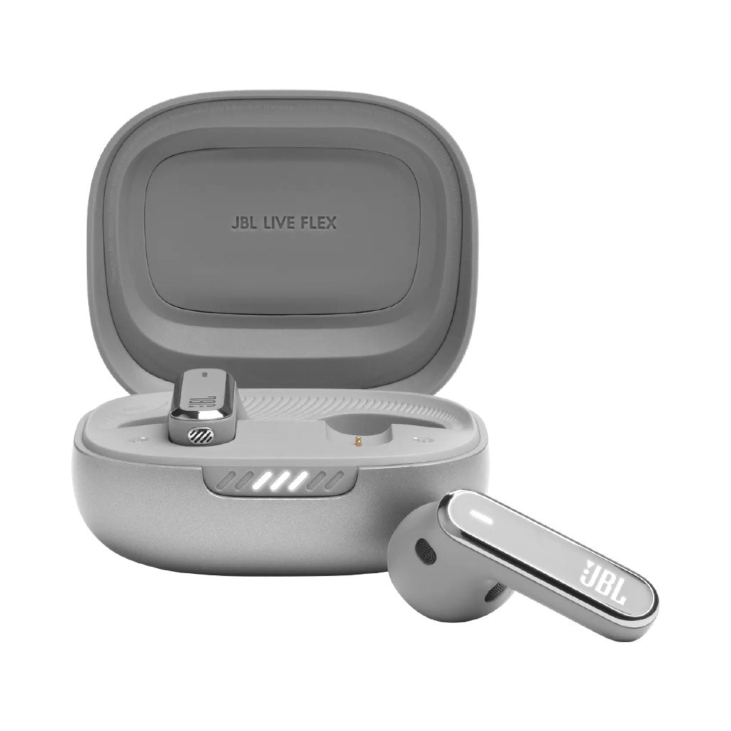 JBL Live Flex - True Wireless Noise Cancelling Earbuds - IP54 Rated with 12mm Drivers and Personi-Fi 2.0