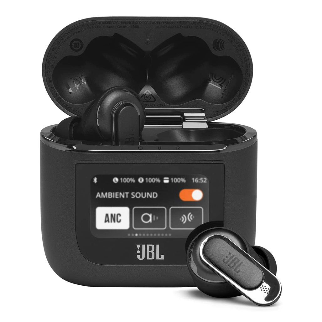 JBL Tour Pro 2 True Wireless Noise Cancelling Earbuds – Advanced Noise Cancellation and Smart Case Technology