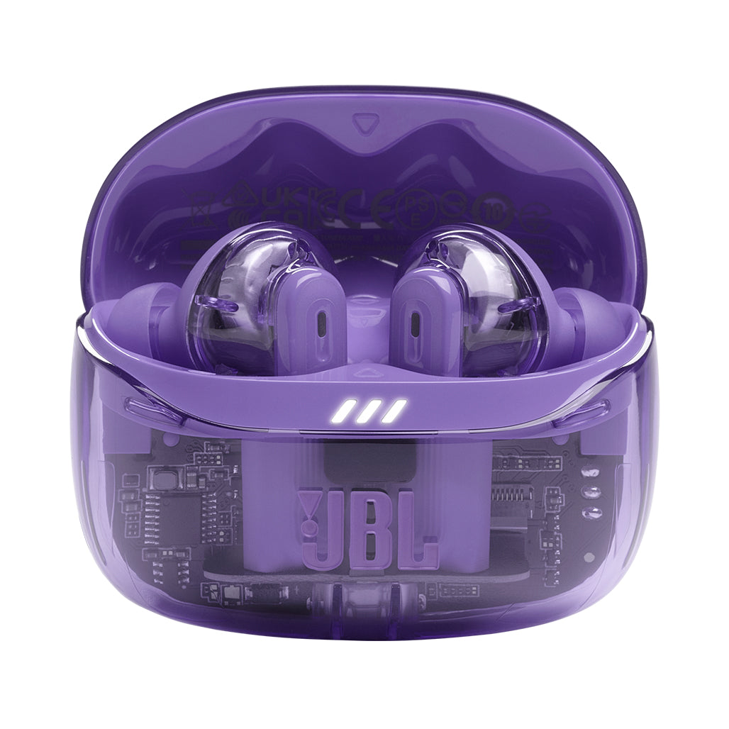 JBL Tune Beam 2 Ghost Edition - True Wireless Earbuds with Adaptive Noise Cancelling and JBL Pure Bass Sound