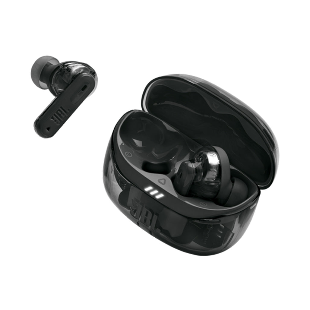 JBL Tune Beam 2 Ghost Edition - True Wireless Earbuds with Adaptive Noise Cancelling and JBL Pure Bass Sound