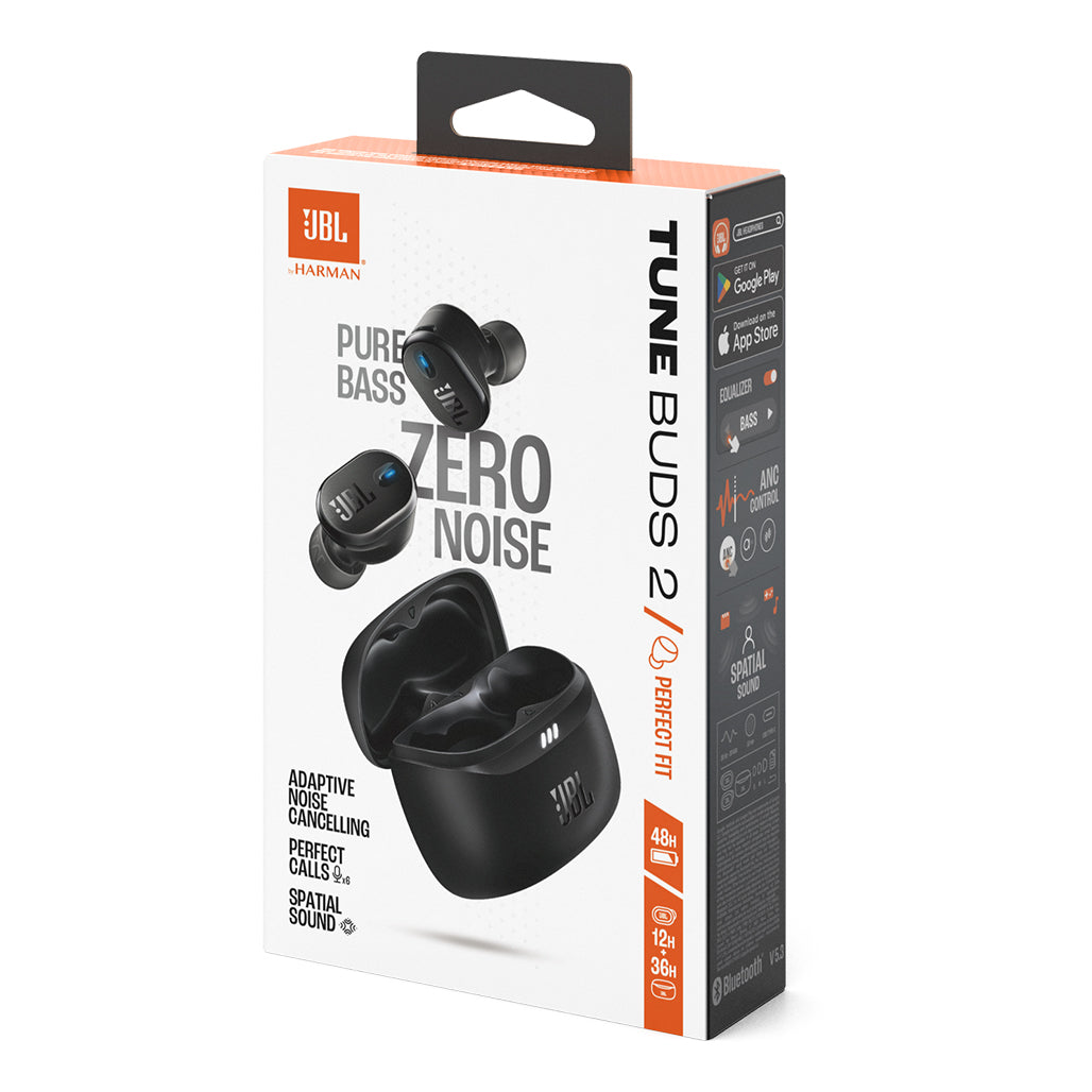 JBL Tune Buds 2 True Wireless Earbuds - Pure Bass, Adaptive Noise Cancelling, Spatial Sound, 48-Hour Battery Life