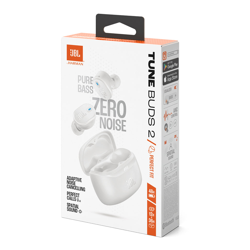 JBL Tune Buds 2 True Wireless Earbuds - Pure Bass, Adaptive Noise Cancelling, Spatial Sound, 48-Hour Battery Life