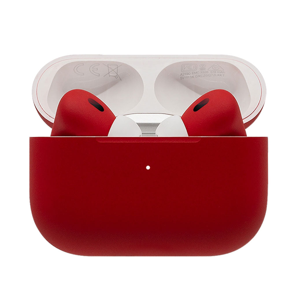 Apple AirPods Pro 2 Ferrari Red Full Paint by Switch | Customizable, Active Noise Cancellation, Personalized Spatial Audio