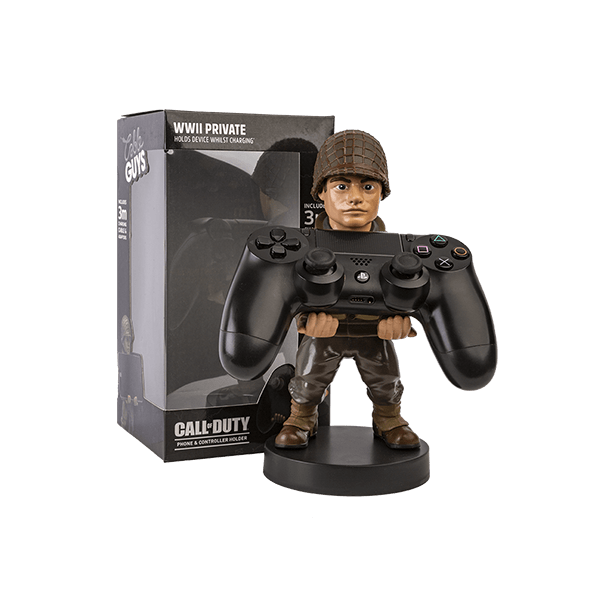 Cable Guys - Call of Duty WWII Private controller and Phone Holder with Cable 3M