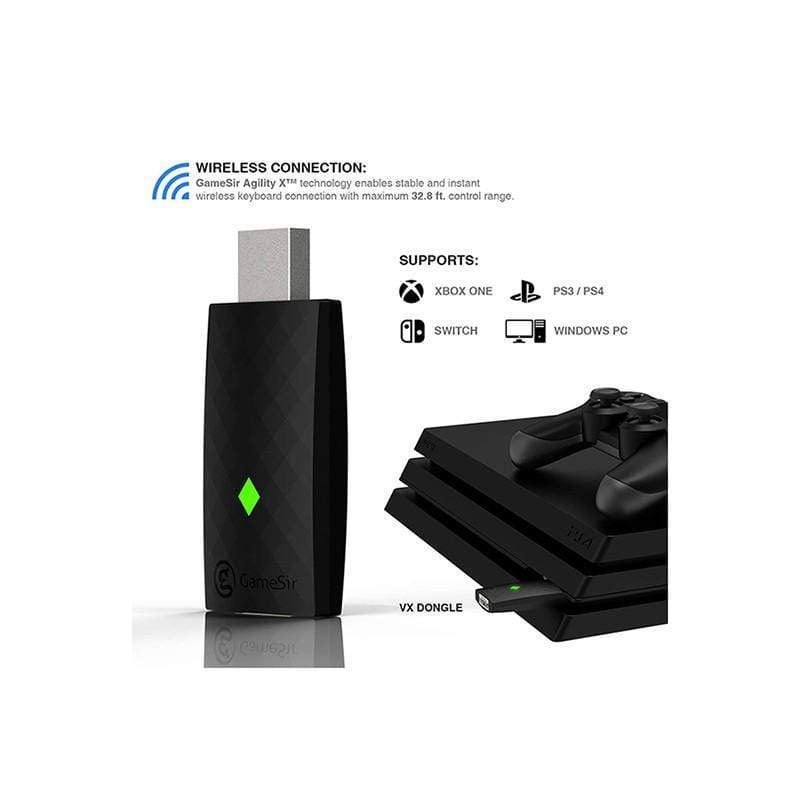 GameSir VX Aimswitch Keyboard & Mouse Adapter for PS4|Xbox One|Nintendo Switch|PS3|PC Wireless Converter Game Console