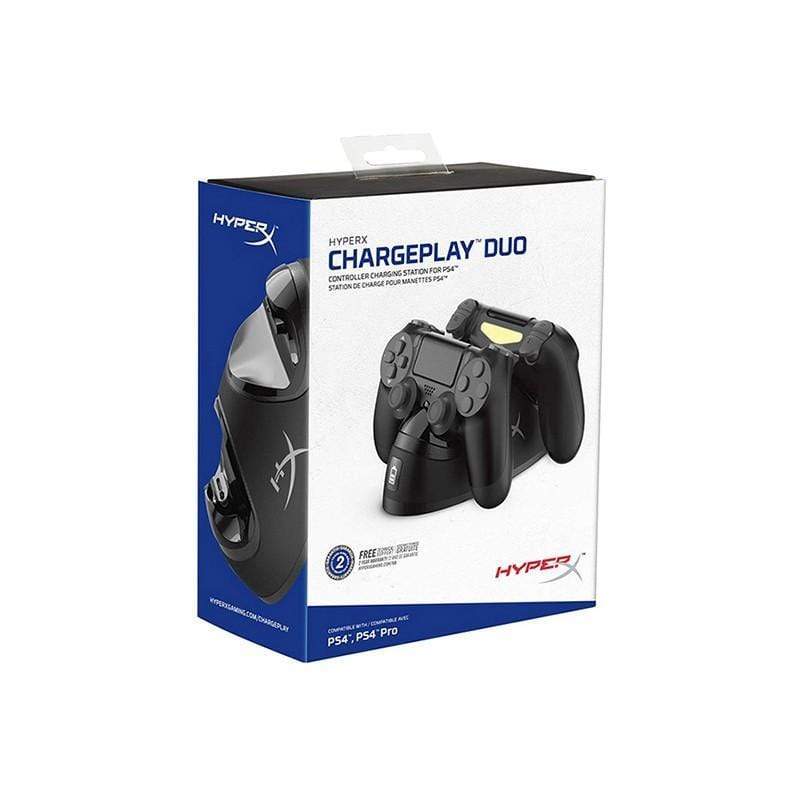 HyperX Chargeplay Duo, Controller Charging Station for PS4, Charges Two DUALSHOCK 4 Controllers Via The Ext Port, (HX-CPDU-G)