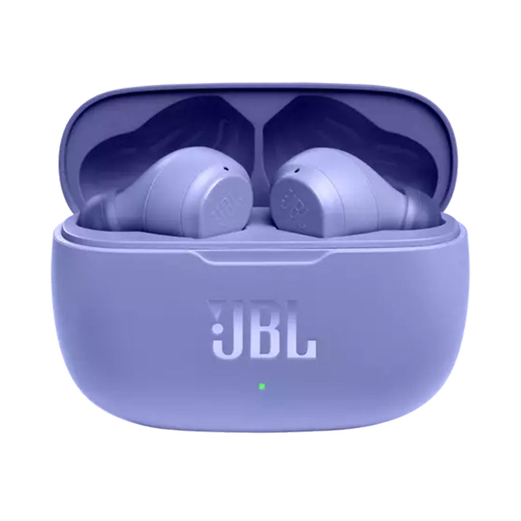 JBL Wave 200 TWS True Wireless Earbuds with Mic - Purple, 20 Hours Playback, Deep Bass