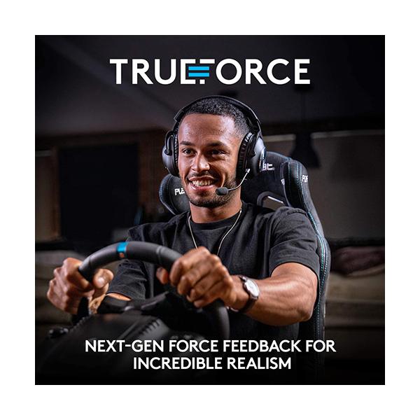 Logitech G923 Racing Wheel and Pedals for PS5, PS4 and PC Featuring TRUEFORCE up to 1000 Hz Force Feedback, Responsive Pedal, Dual Clutch Launch Control, and Genuine Leather Wheel Cover