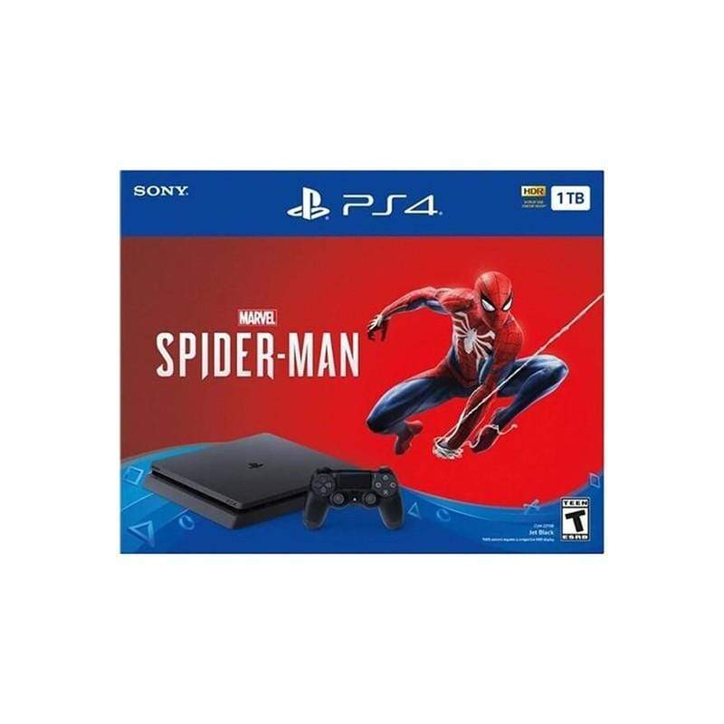 Sony PlayStation 4 Slim 1TB + Spiderman DVD Game