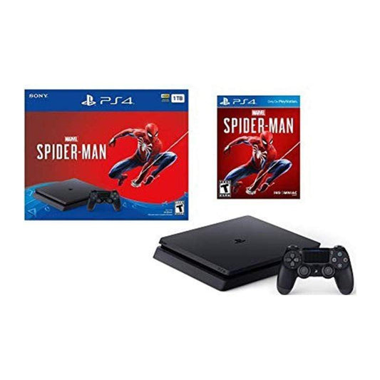 Sony PlayStation 4 Slim 1TB + Spiderman DVD Game