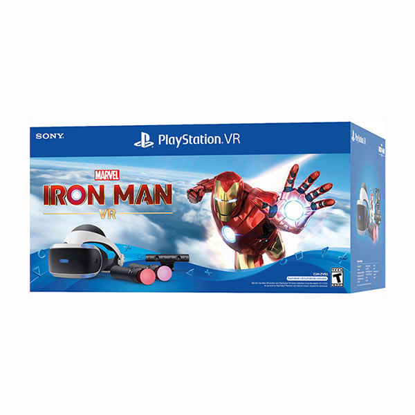 Sony Playstation - VR Marvel's Iron Man VR Bundle for PS5 and PS4, Works with Alexa, Works with Hey Google
