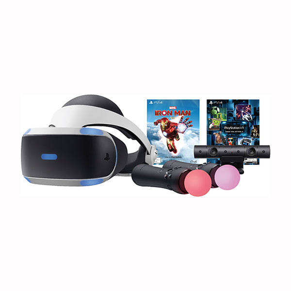 Sony Playstation - VR Marvel's Iron Man VR Bundle for PS5 and PS4, Works with Alexa, Works with Hey Google