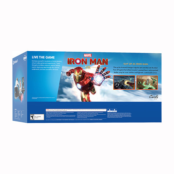 Sony Playstation - VR Marvel's Iron Man VR Bundle for PS5 and PS4, Works with Alexa, Works with Hey Google