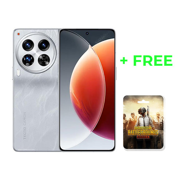 TECNO Camon 30 Premier 5G 24GB/512GB (12GB Extended RAM) Cover and Protection Included + Free PUBG Mobile 60 UC Voucher + 100 Days Screen Replacement Warranty