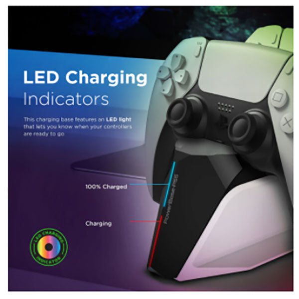 Vertux, PowerBase-PS5 DualDock Charging Hub For PS5 DualSense™ Controller